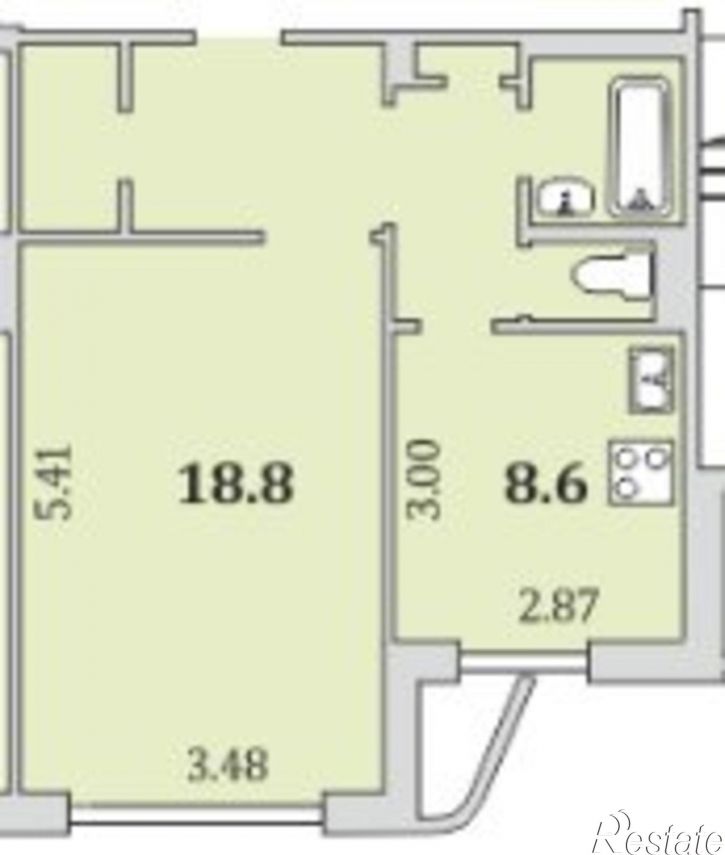 1-комн квартира Мурманск, Верхне-Ростинское шоссе, 3